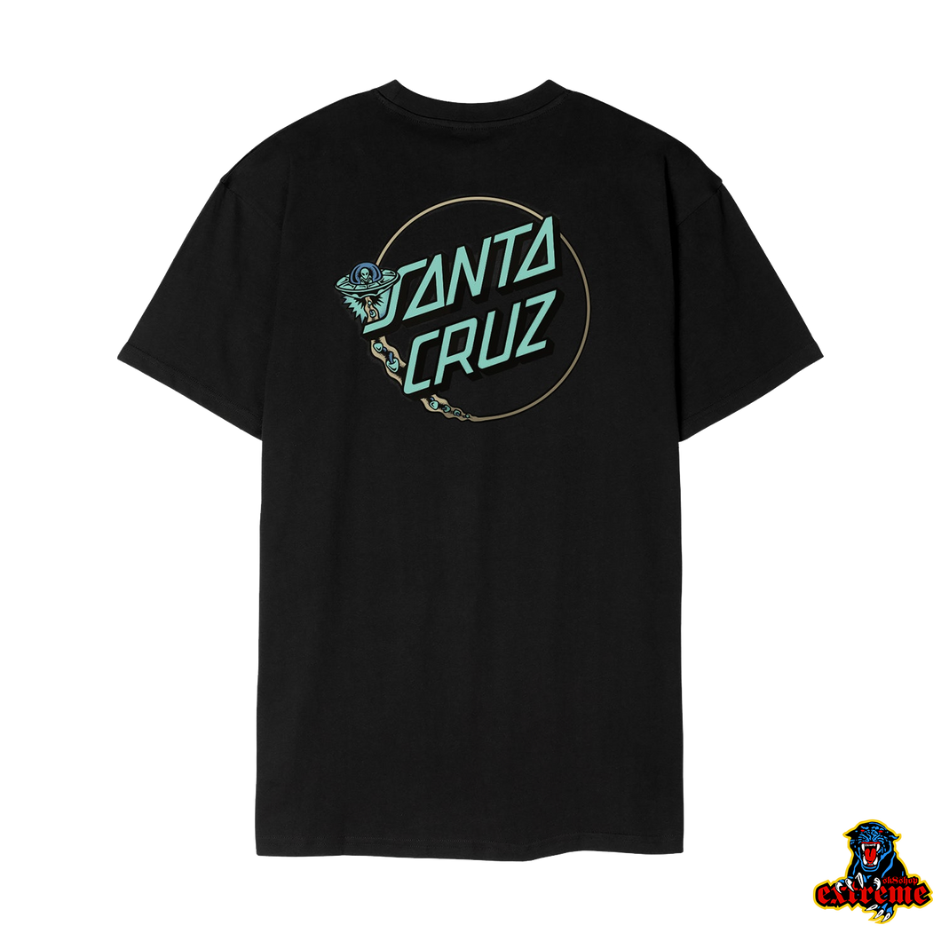 SANTA CRUZ T-Shirt Winkowski UFO Dot Black