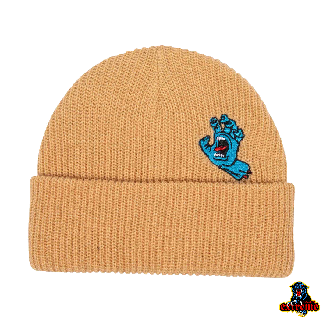 SANTA CRUZ BEANIE Screaming Hand Wheat O/S Adult
