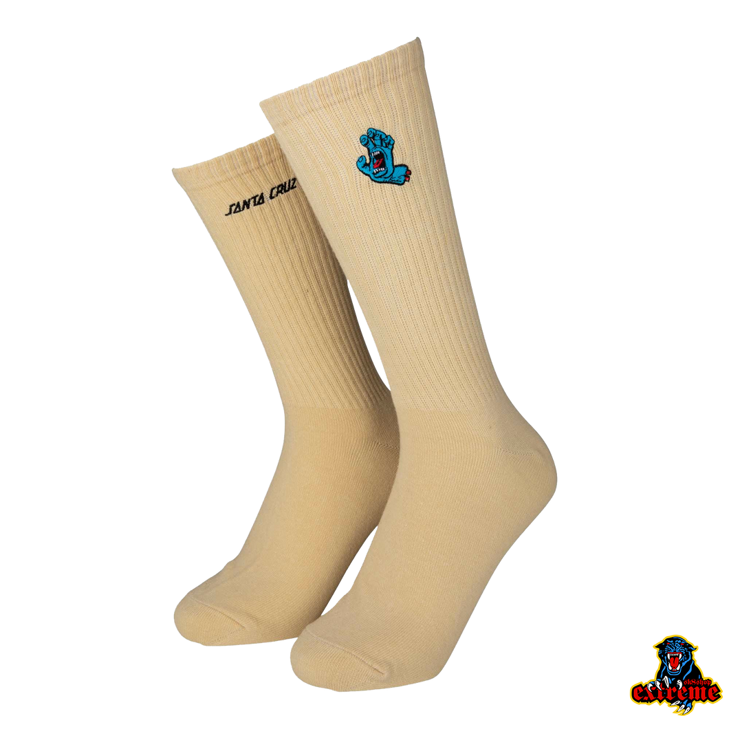 SANTA CRUZ SOCKS Screaming Hand Mini Blond Wood 42-45EU