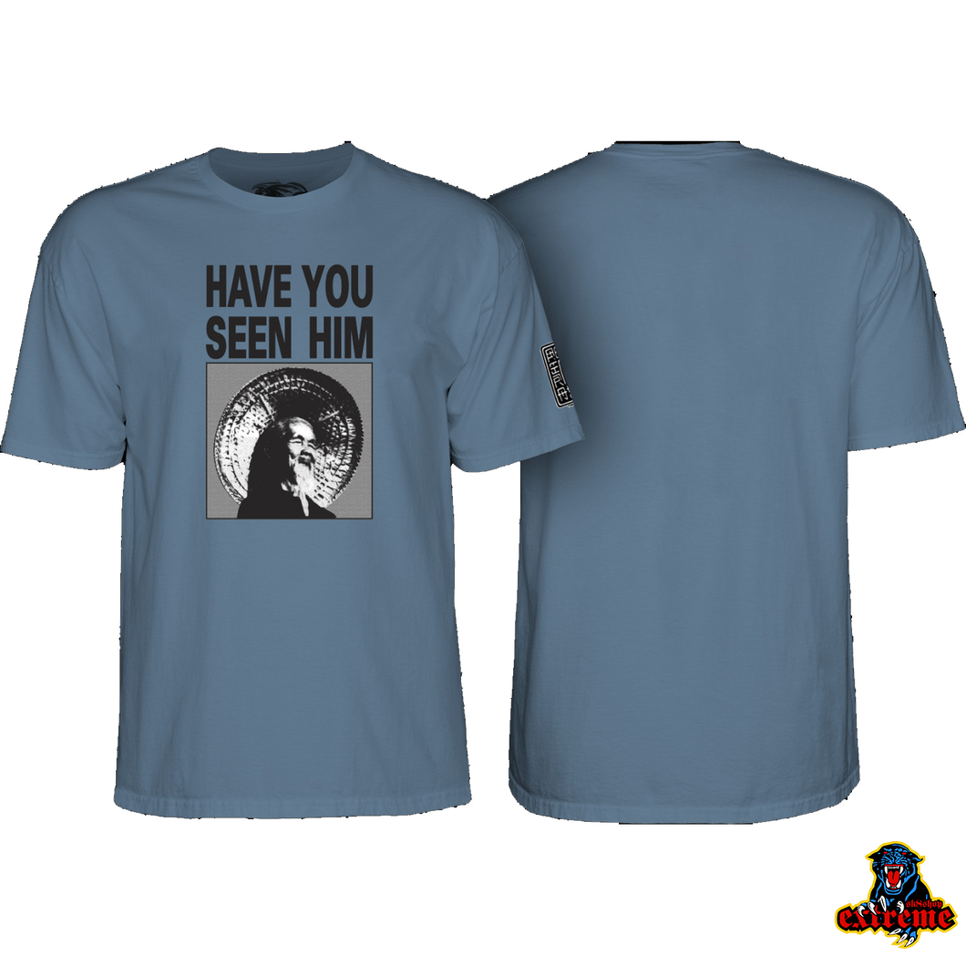 POWELL PERALTA  T-SHIRT Have You Seen Him Indigo Blue