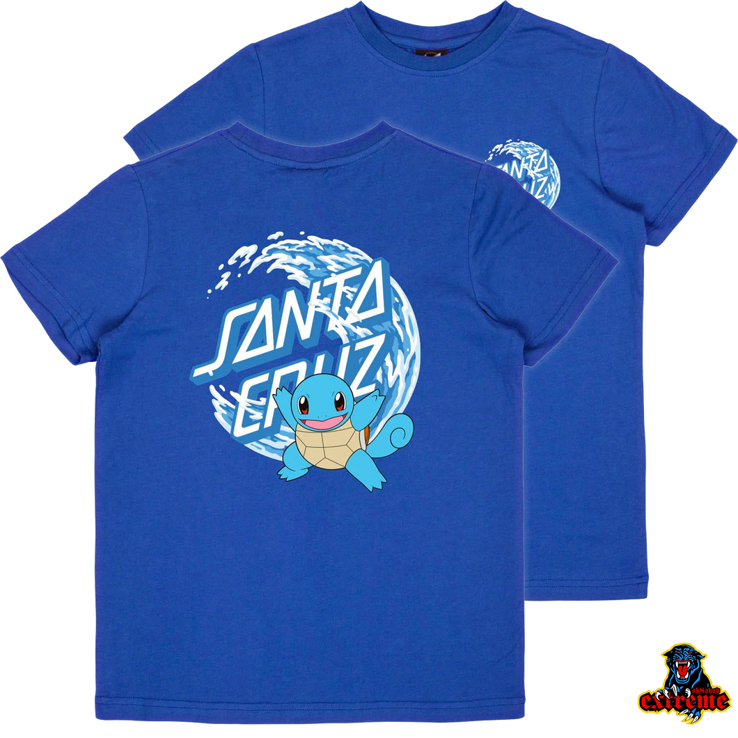 SANTA CRUZ X POKEMON YOUTH T-SHIRT Water Type 1 Royal