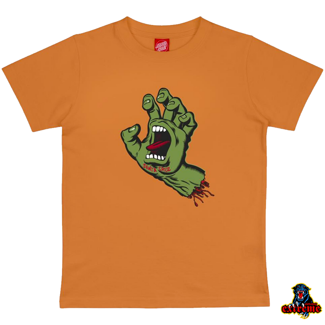 SANTA CRUZ YOUTH T-Shirt Screaming Hand Apricot