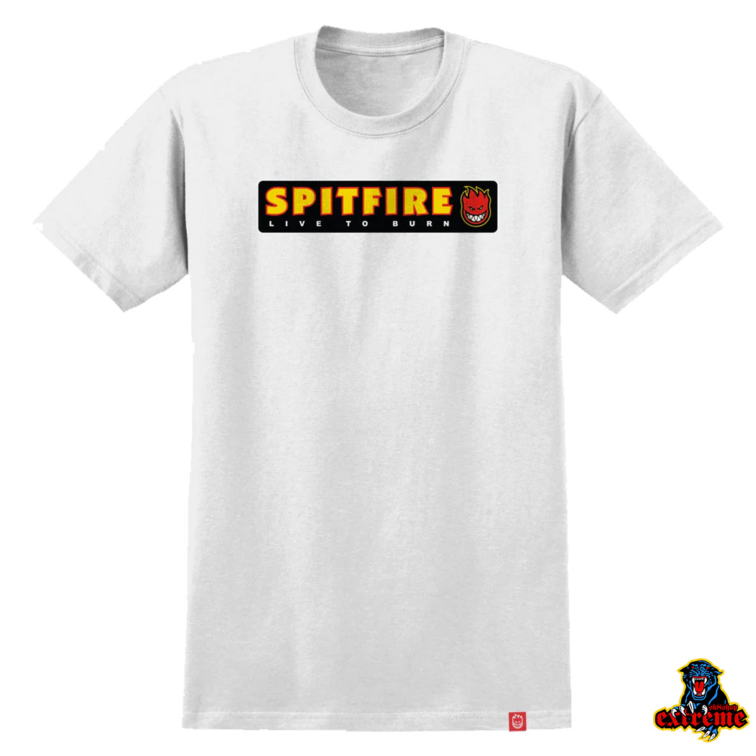SPITFIRE T-SHIRT Live To Burn White/ Multi