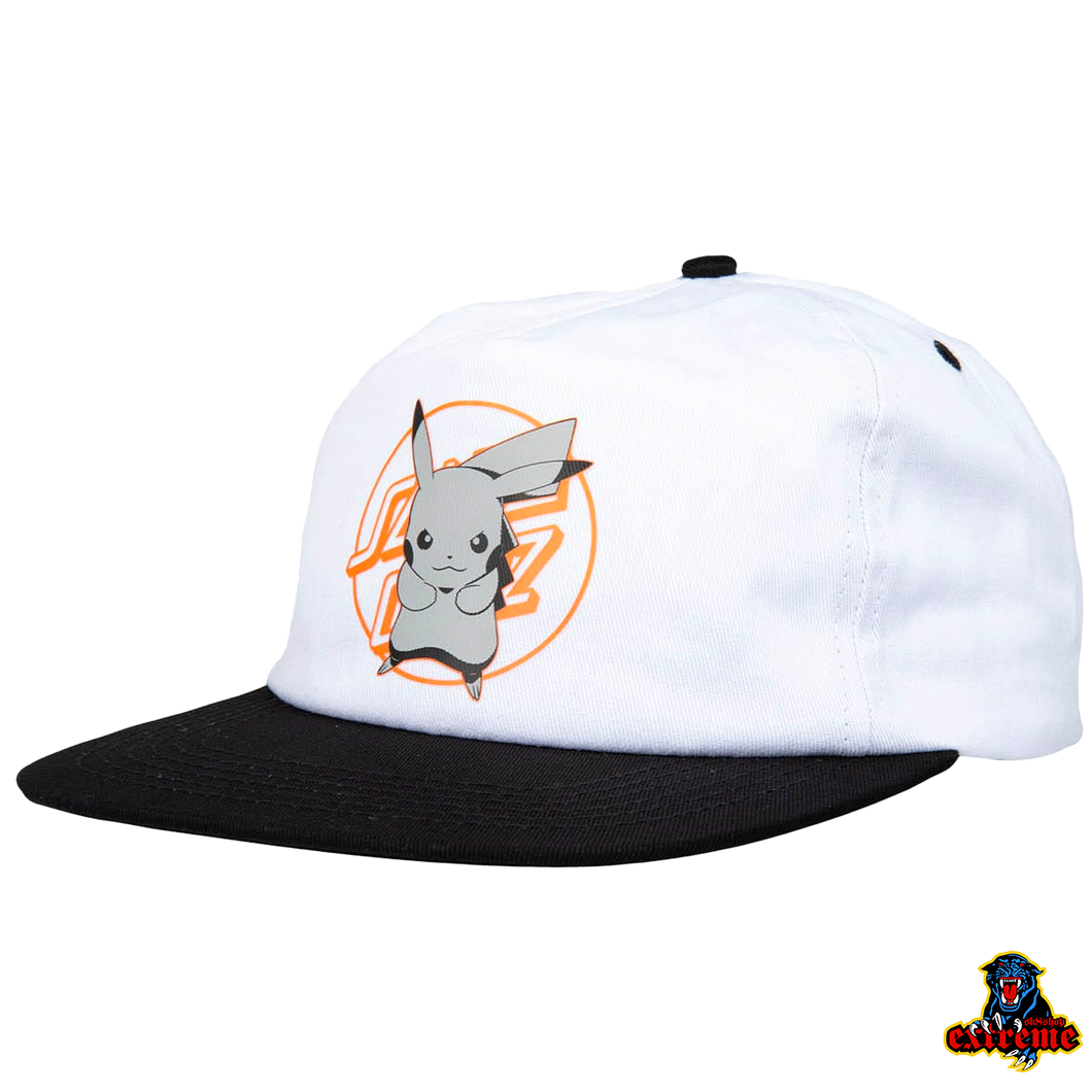 SANTA CRUZ X POKEMON CAP  Pikachu White/ Black