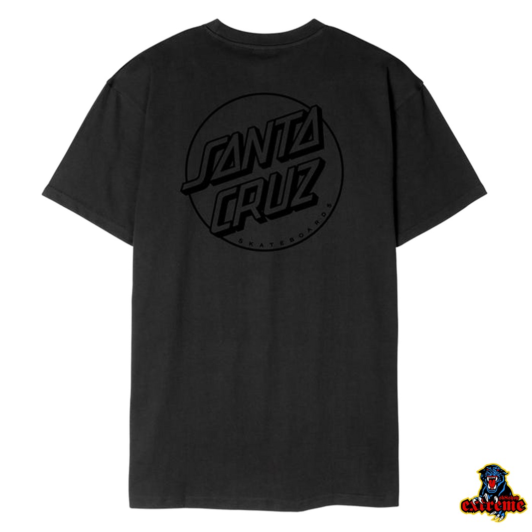 SANTA CRUZ T-Shirt Tonal Opus Dot Stripe Black
