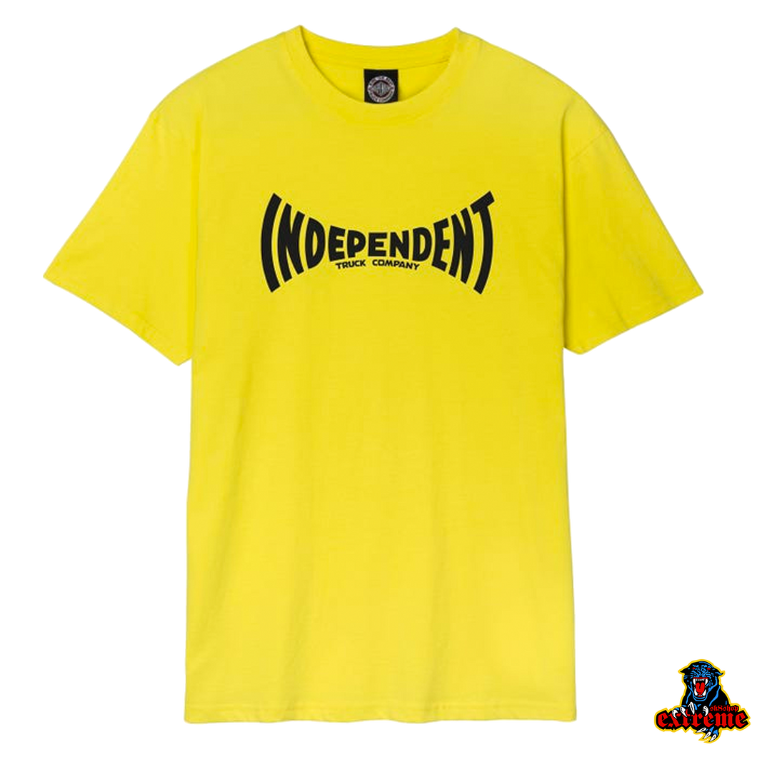 INDEPENDENT T-SHIRT Span Logo Vintage Yellow