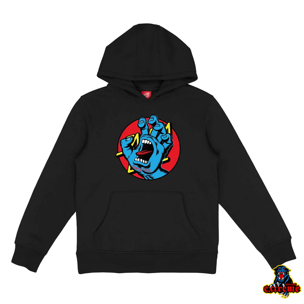 SANTA CRUZ HOOD YOUTH Hand Dot Front