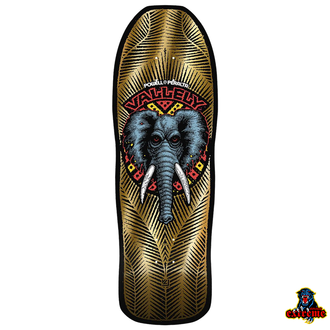 POWELL PERALTA DECK Vallely Elephant Gold Foil