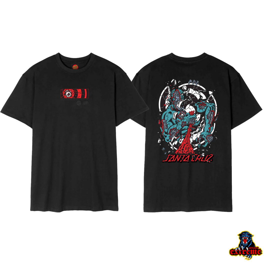 SANTA CRUZ T-Shirt Roskopp Dissect Strip Black
