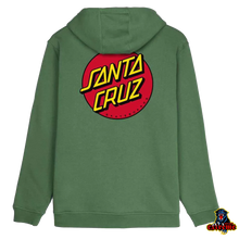 Load image into Gallery viewer, SANTA CRUZ HOOD Classic Dot Chest Sage
