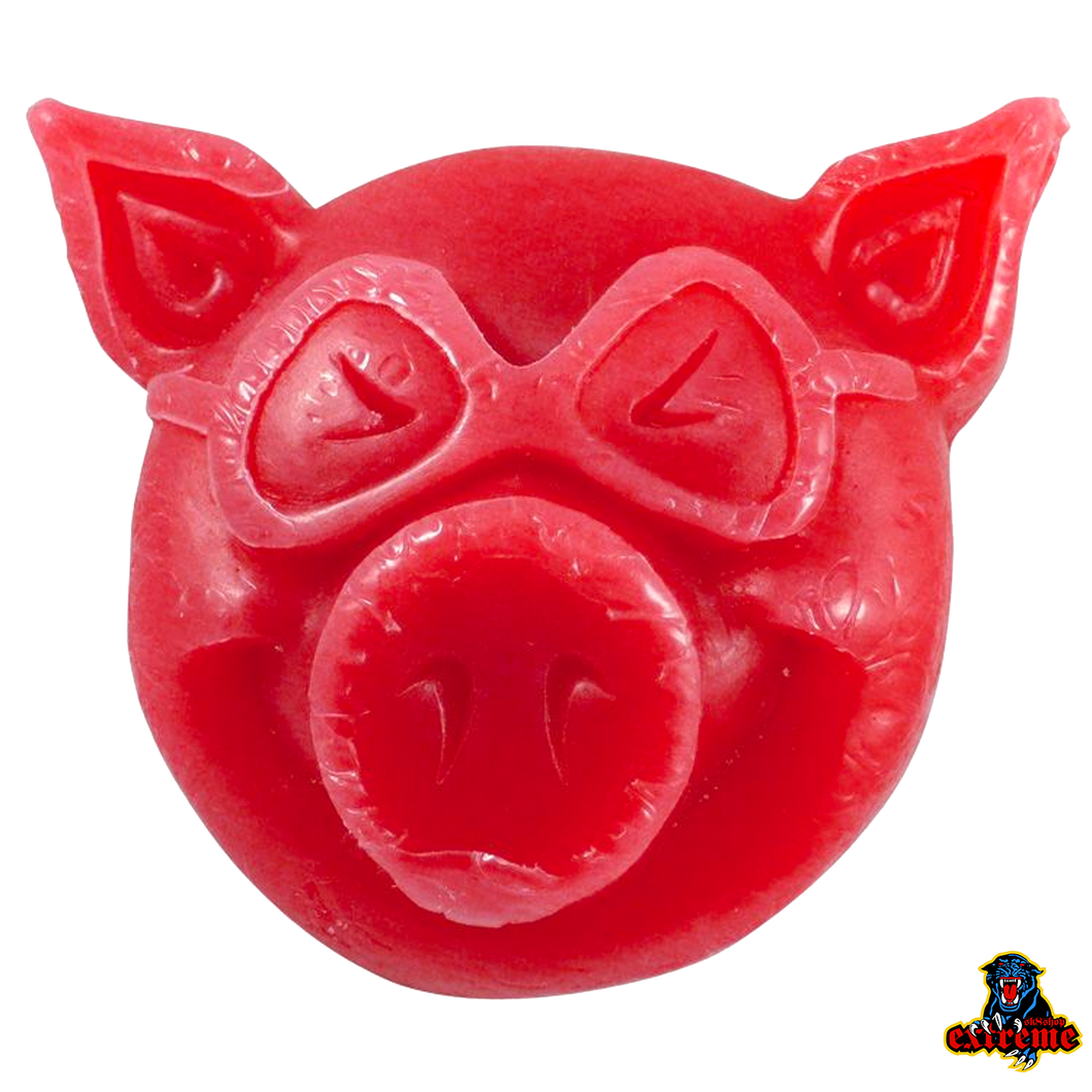 PIG WHEELS HEAD SK8 WAX Red
