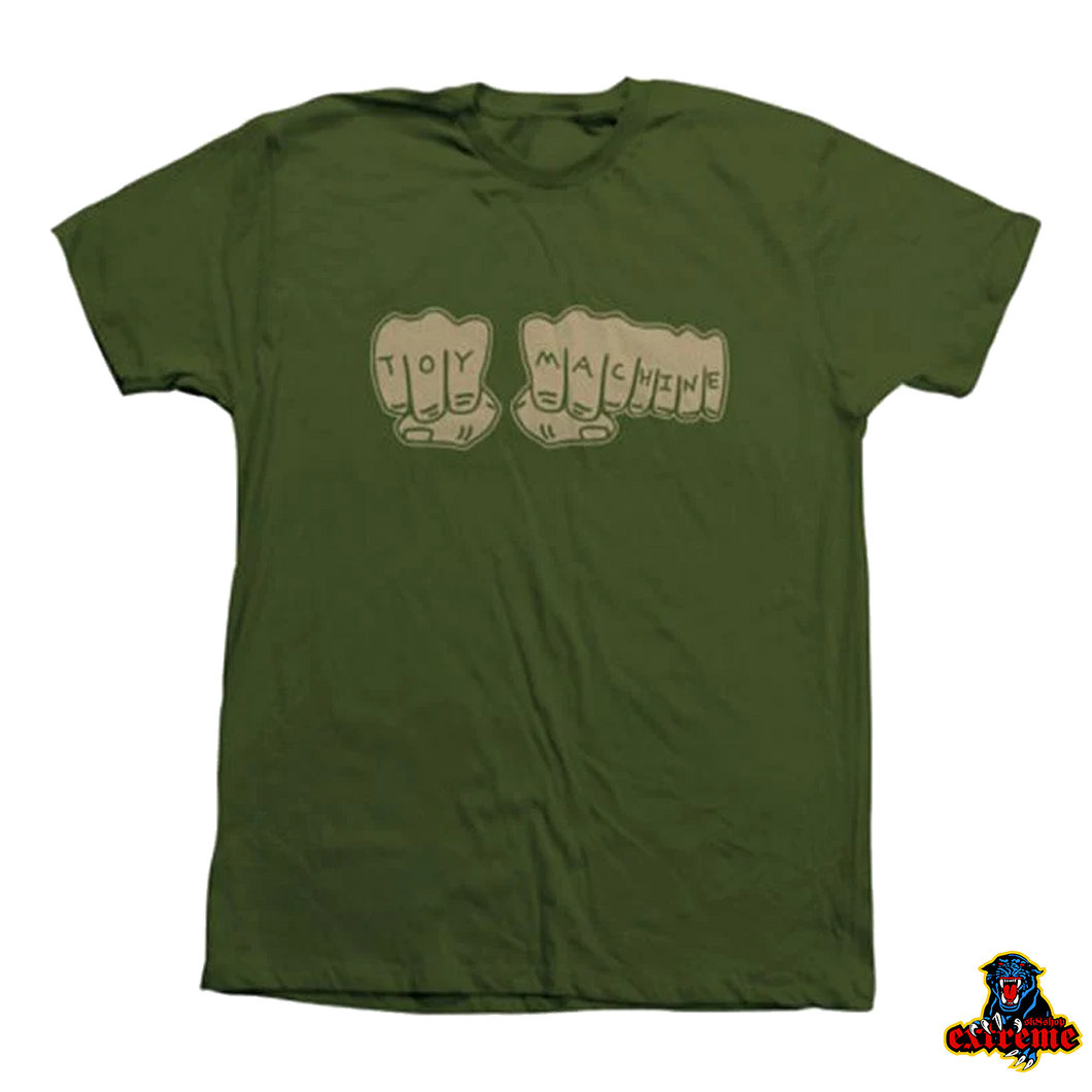 TOY MACHINE FISTS T-Shirt Military Green