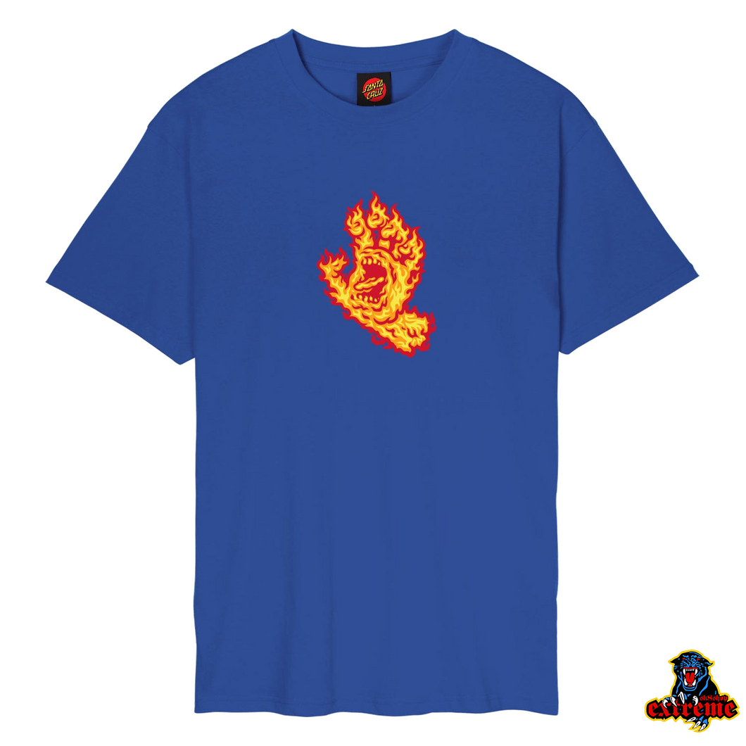 SANTA CRUZ T-Shirt Flame Hand Ultramarine