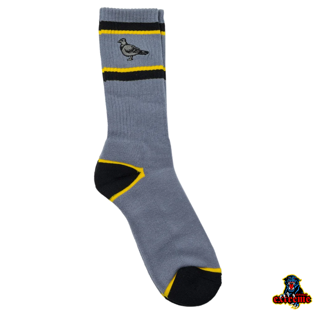 ANTI-HERO SOCK Basic Pigeon Emblem Grey/ Yellow