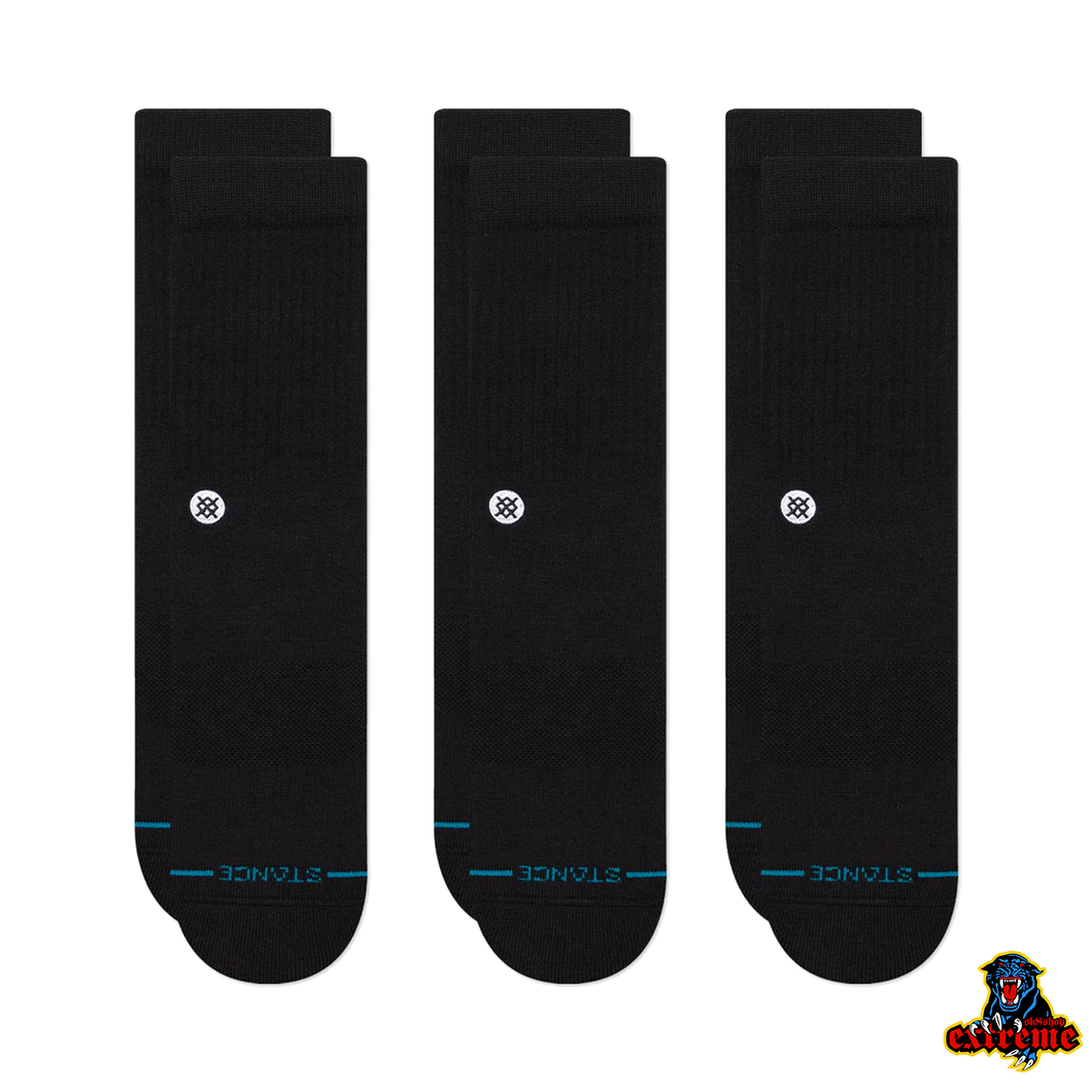 STANCE ICON 3 PACK Black