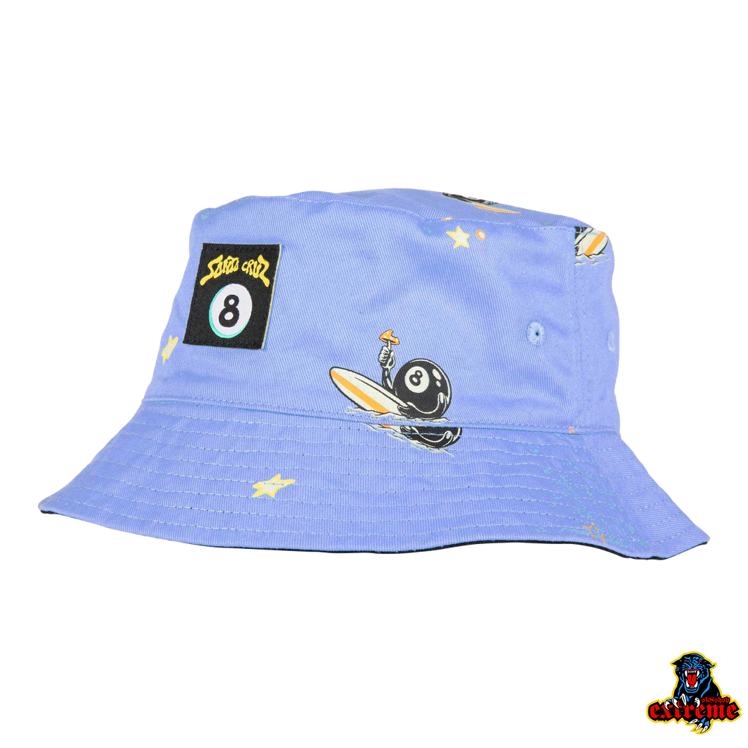 SANTA CRUZ Winkowski Surf Reverse Bucket Hat Fresh Blue/ Black