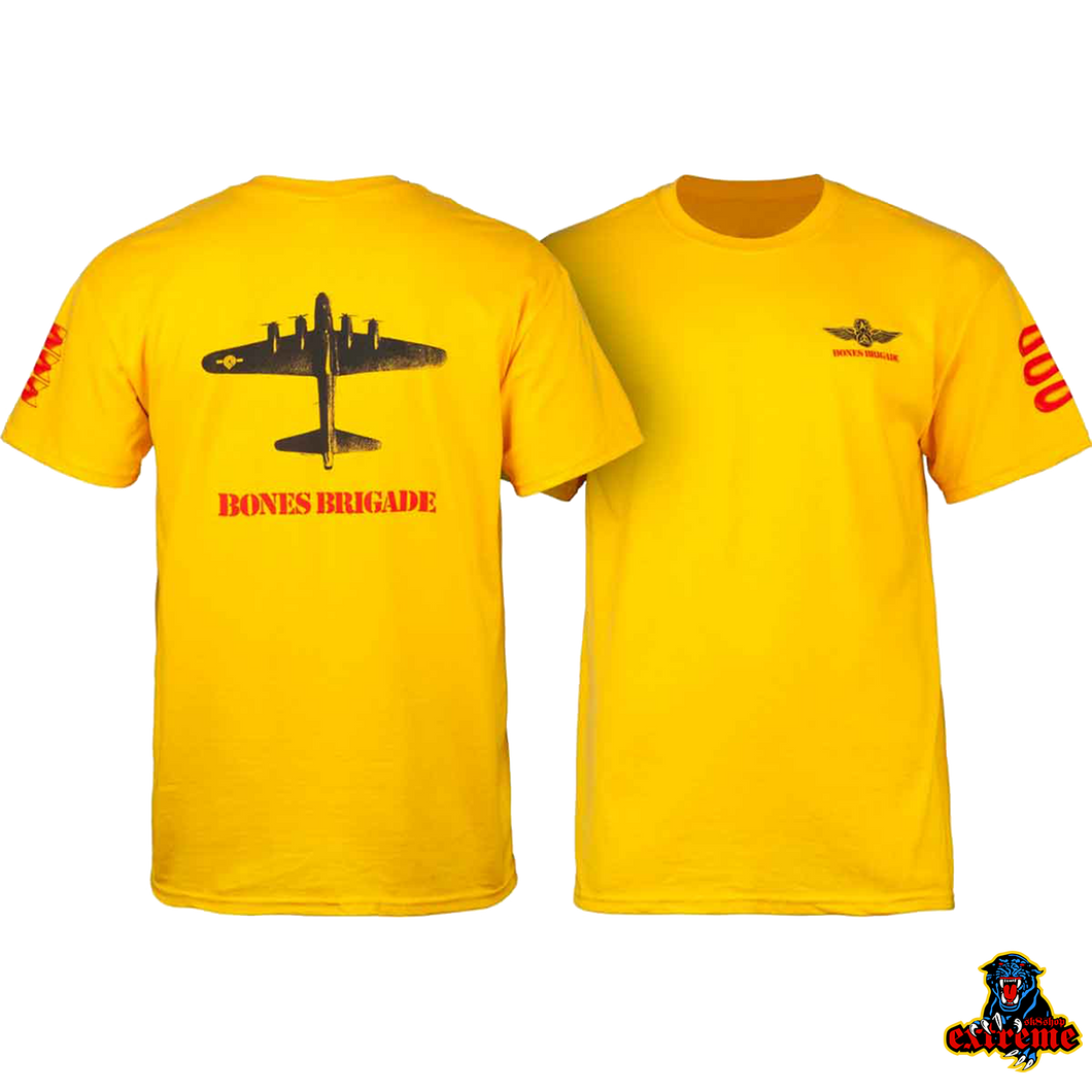 POWELL PERALTA T-SHIRT BONES BRIGADE BOMBER Gold