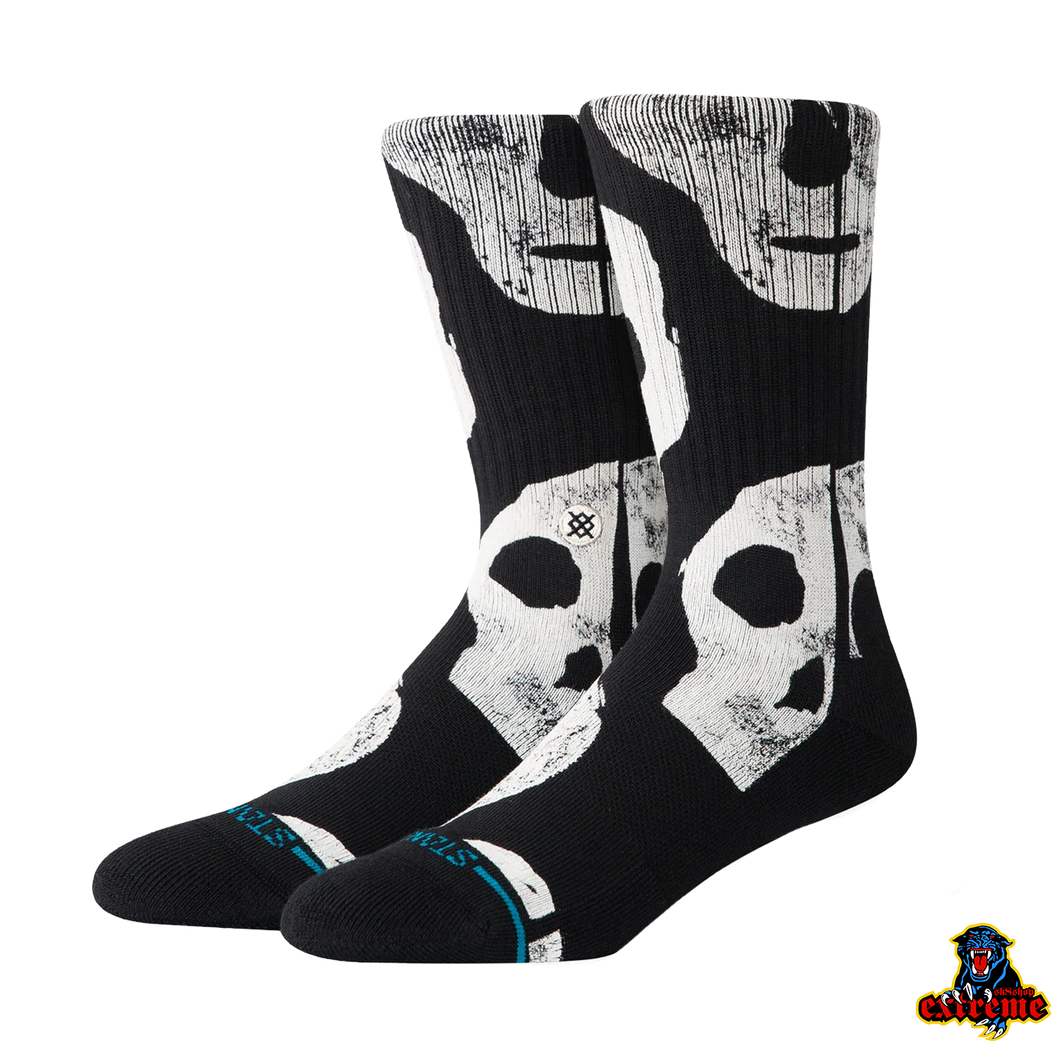 STANCE JOLLY ROGERS CREW Black
