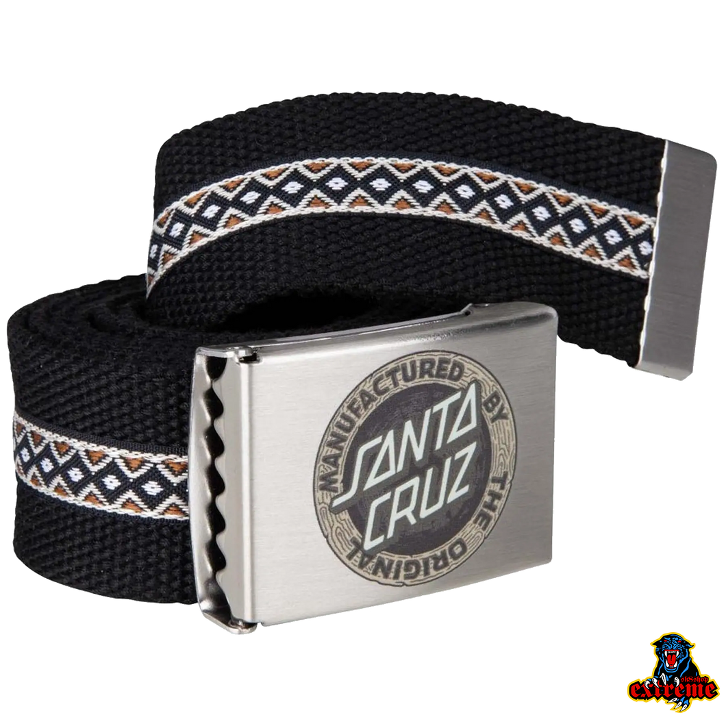 SANTA CRUZ BELT Carved MFG Black