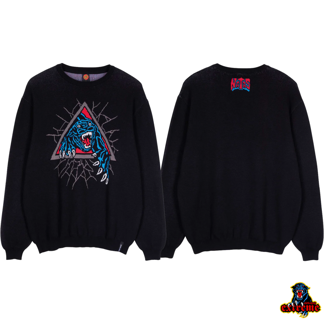 SANTA CRUZ Knit Crew Natas SC Panther Black