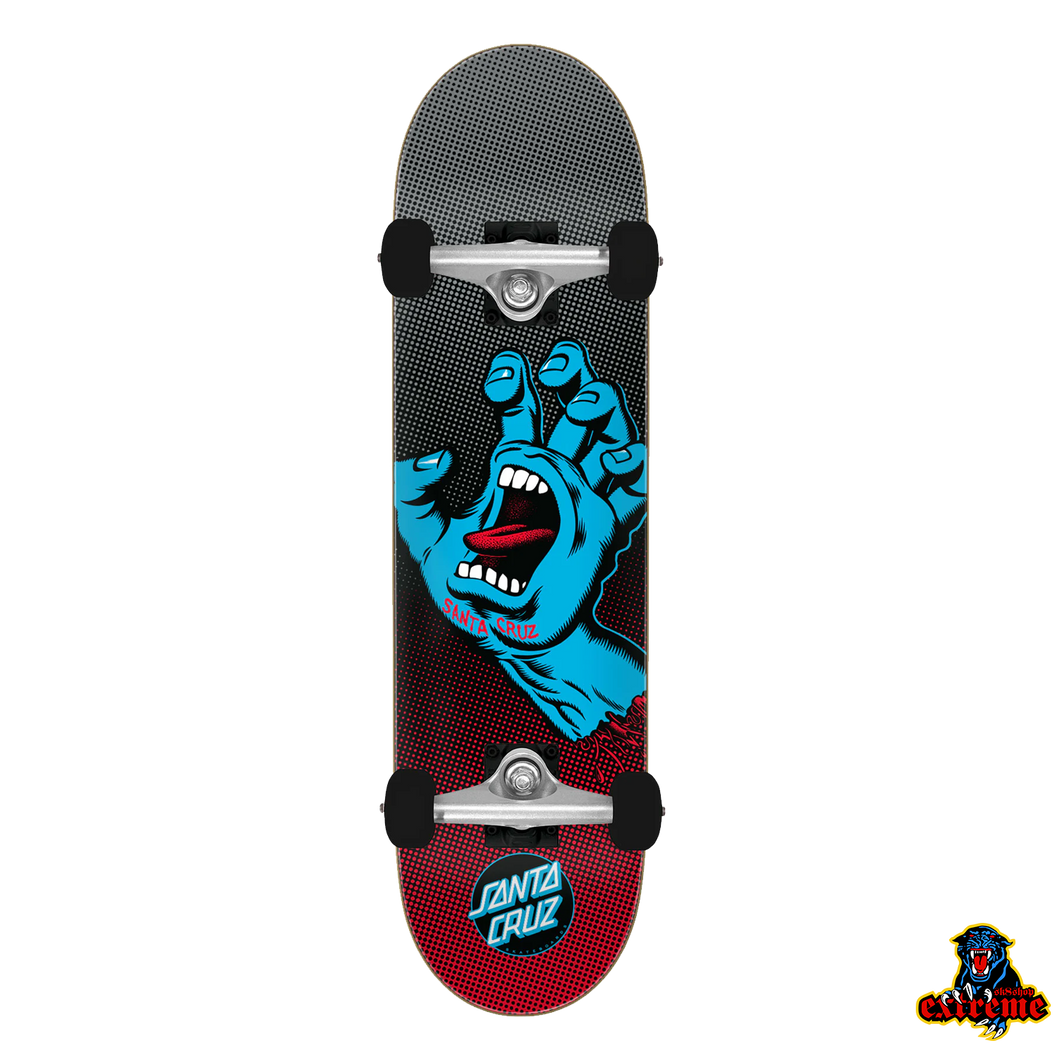 SANTA CRUZ COMPLETE Screaming Hand Fade Black/ Red