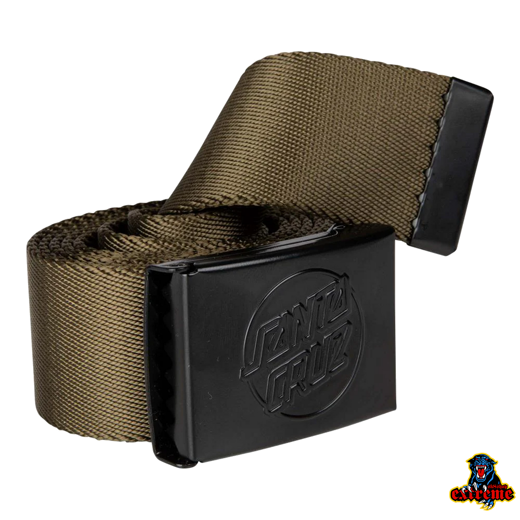 SANTA CRUZ OPUS DOT EMBOSS BELT Uniform Green