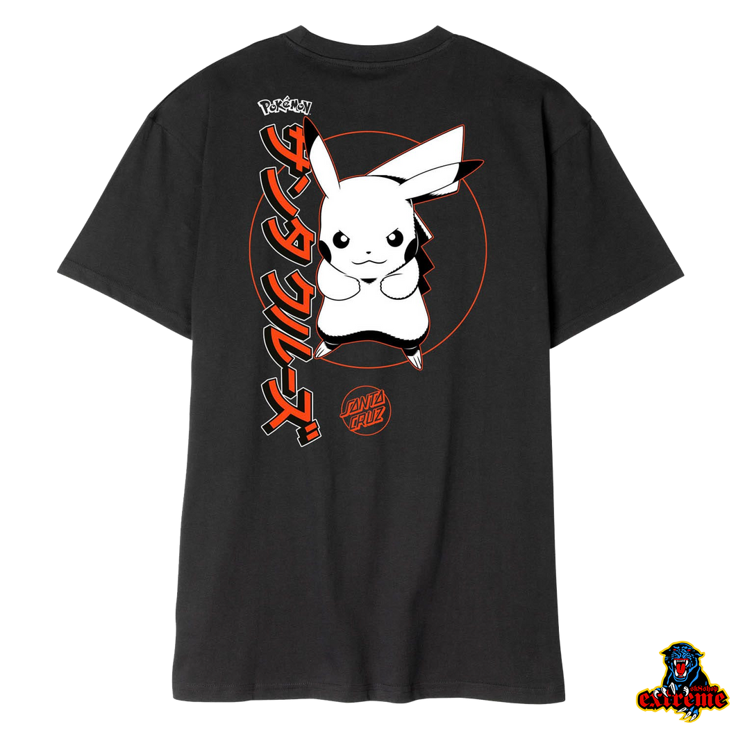 SANTA CRUZ X POKEMON T-Shirt Pikachu Black