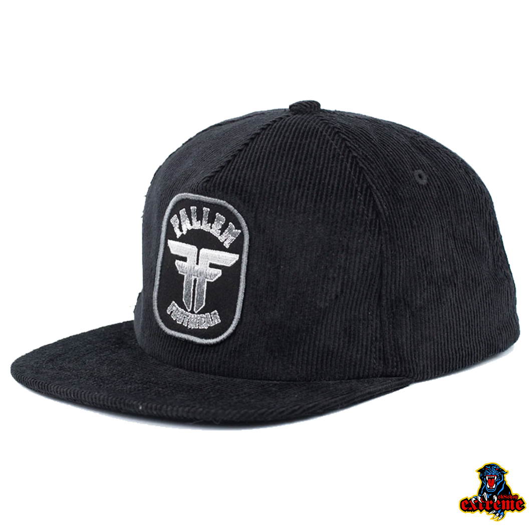 FALLEN CAP Metallic Hat Black