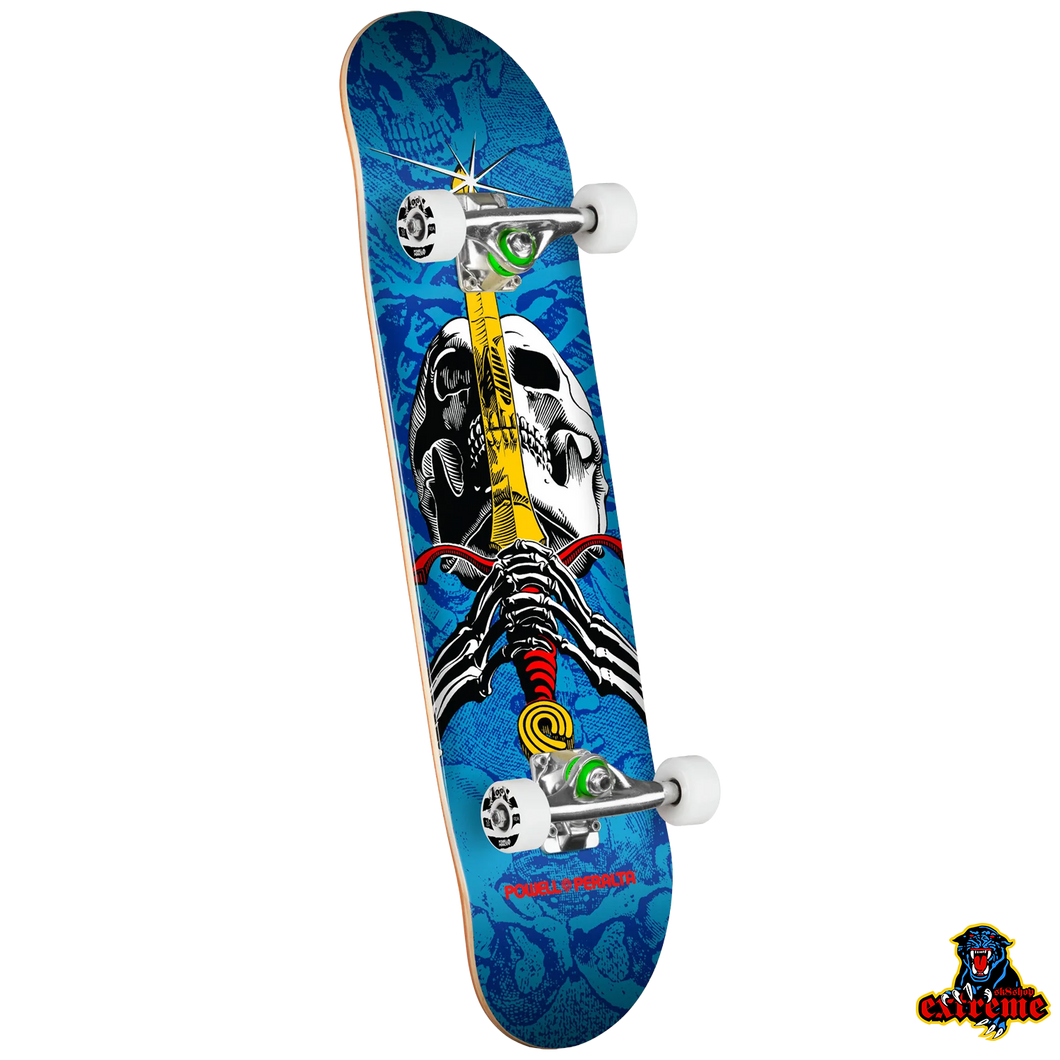 POWELL PERALTA COMPLETE Skull & Sword Blue