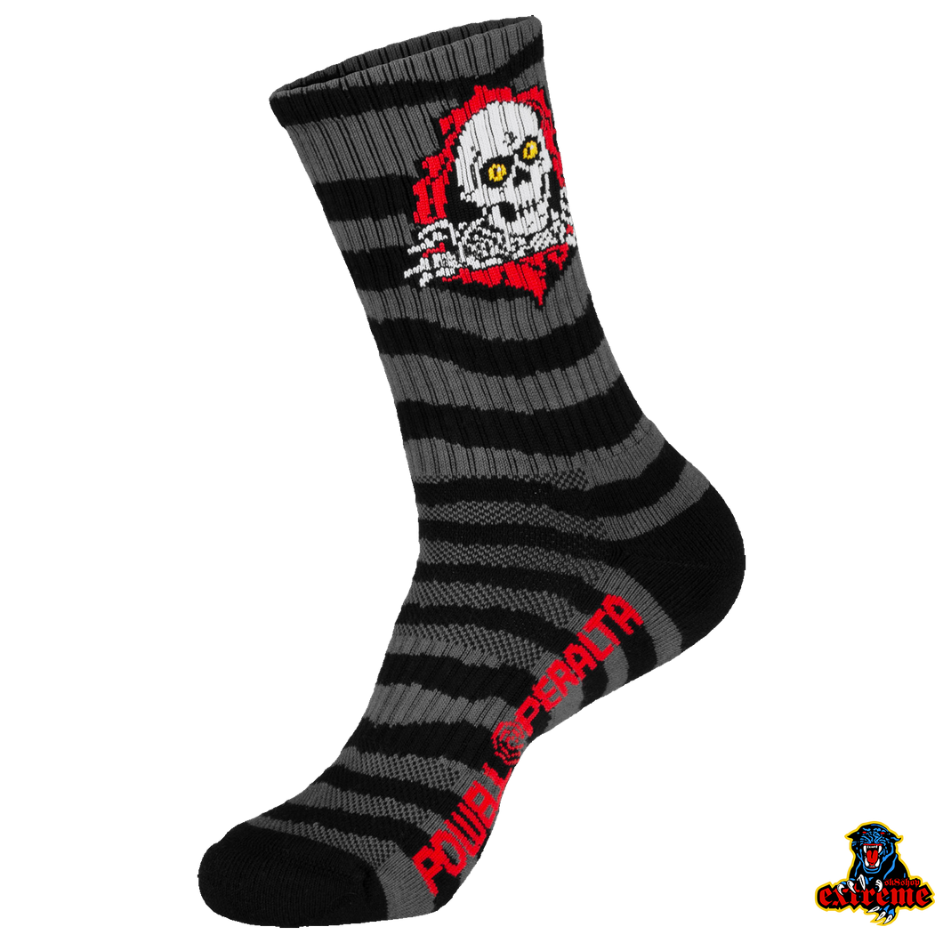 POWELL PERALTA  Sock Ripper Stripes Charcoal Black