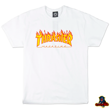 Load image into Gallery viewer, THRASHER T-shirt Flame White
