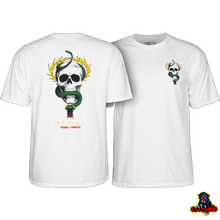 Load image into Gallery viewer, POWELL PERALTA T-SHIRT SKULL &amp; SNAKE White
