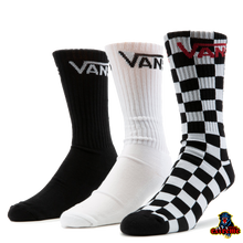 Load image into Gallery viewer, VANS CHECKERBOARD CREW (3PACK)II Black-White-Checkerboard
