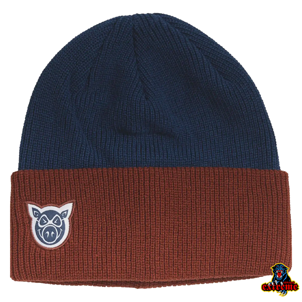 PIG WHARF BEANIE Blue/ Cardinal