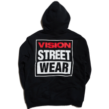 Load image into Gallery viewer, VISION STREETWEAR HOODIE OG BOX LOGO Black
