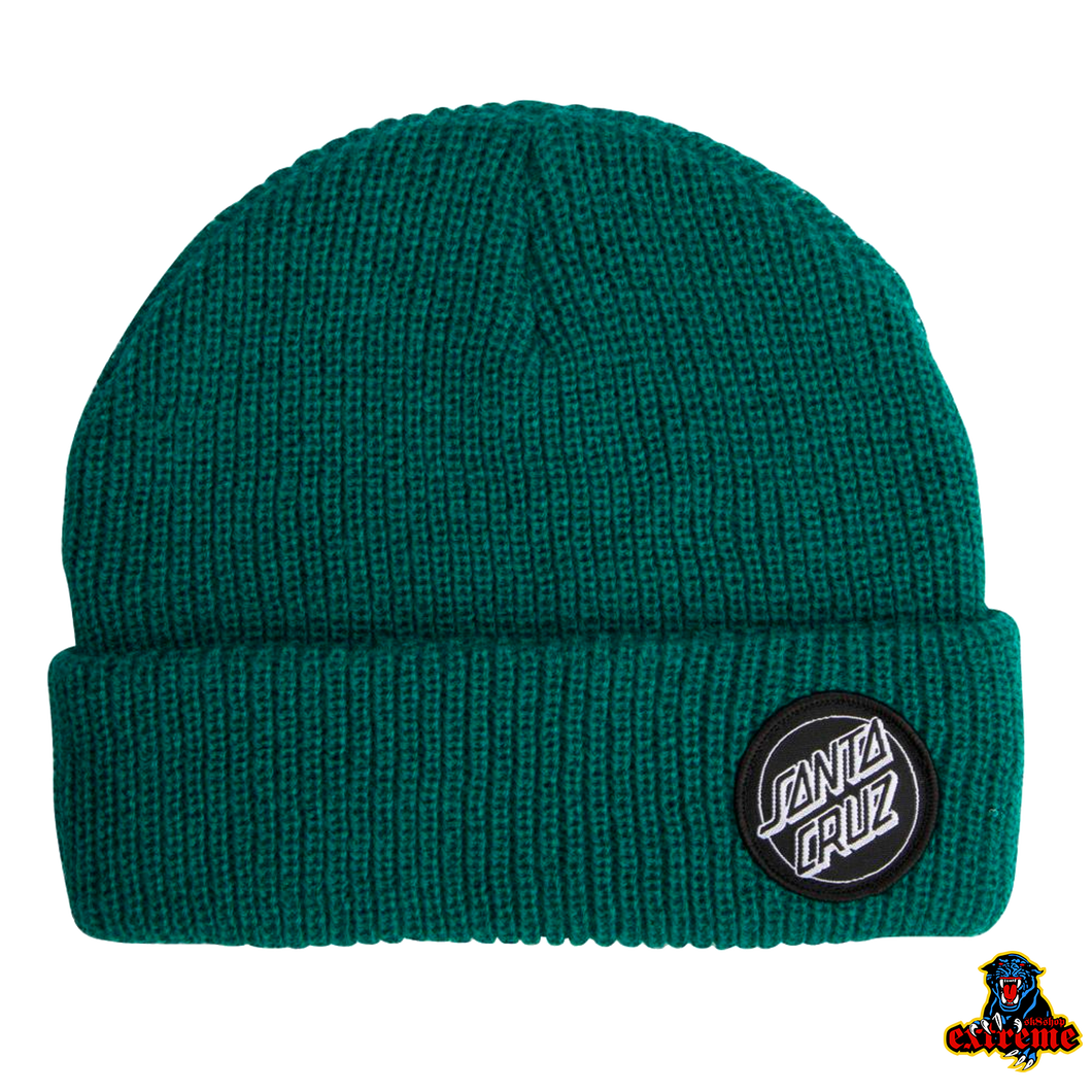 SANTA CRUZ BEANIE Outline dot Ivy Green O/S Adult