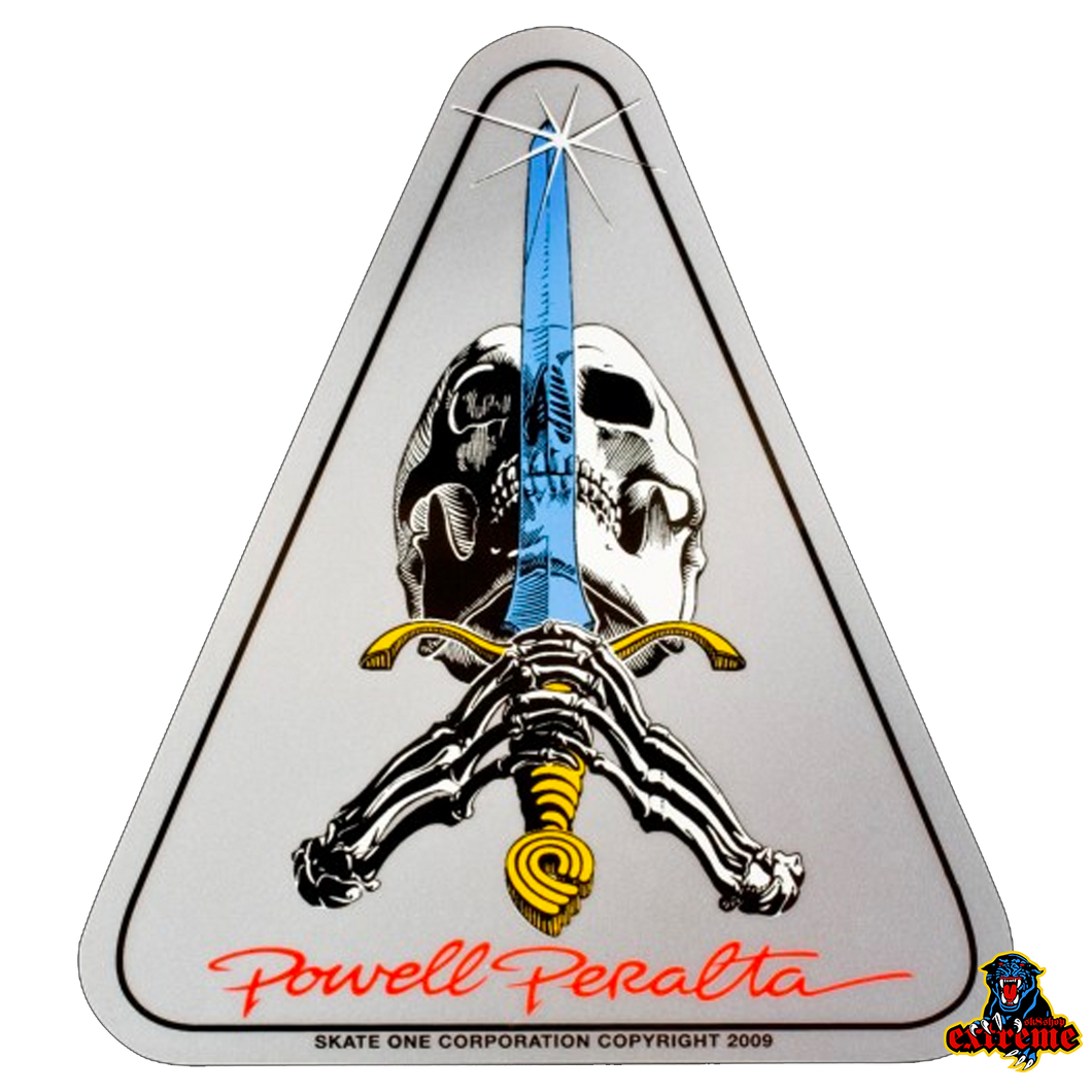 POWELL PERALTA Skull & Sword Sticker