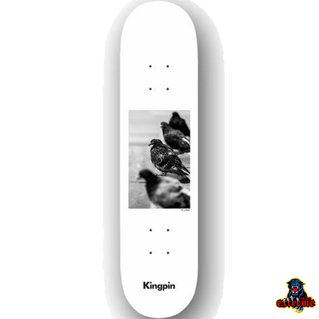 KINGPIN X DAVID LUTHER Pigeon Squad White/ Black