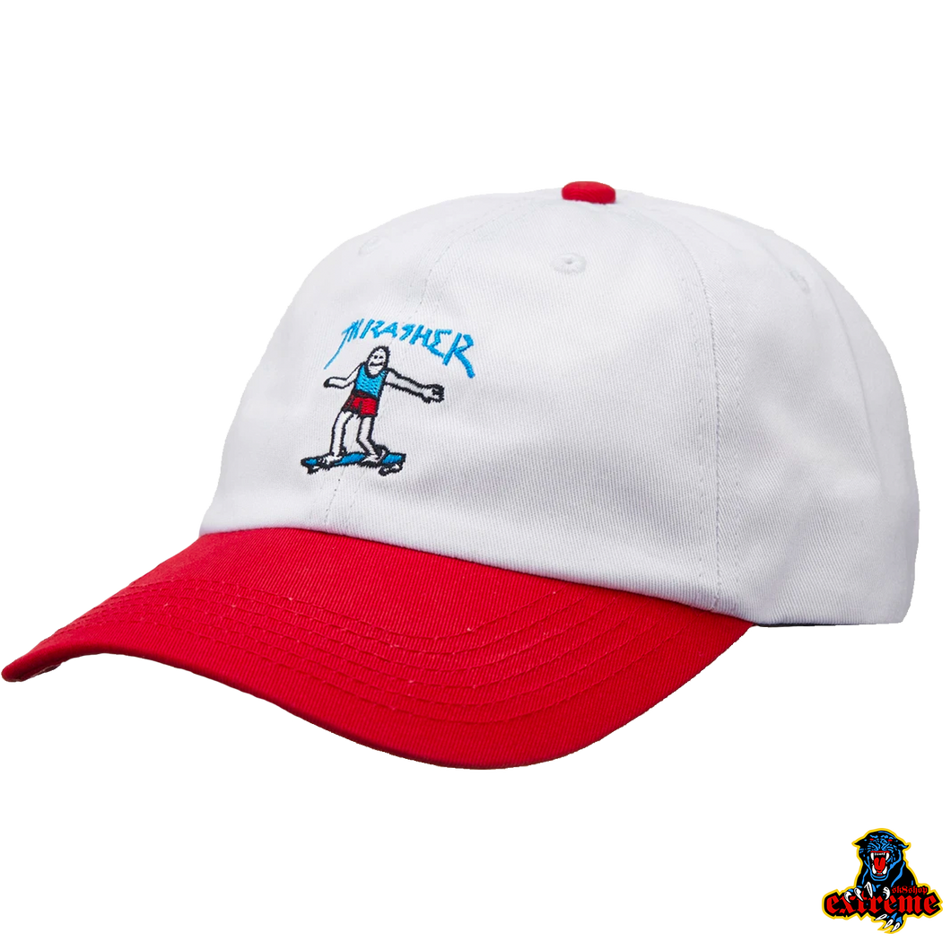 THRASHER Gonz Old timer Hat White/ Red