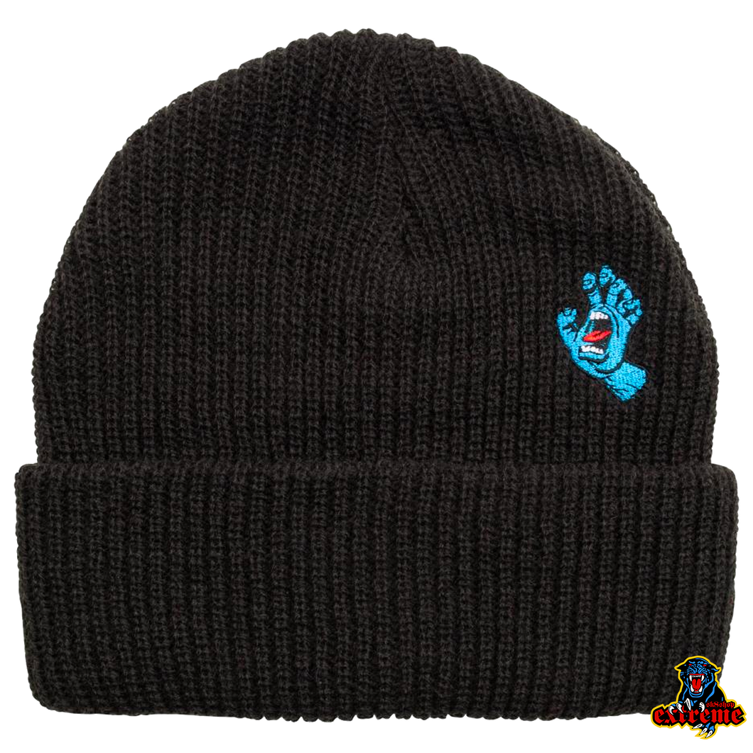 SANTA CRUZ BEANIE Screaming Hand Mini black O/S Adult