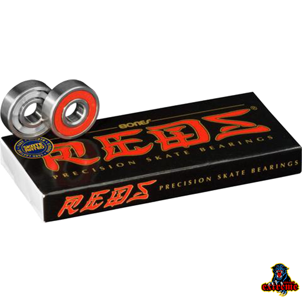 BONES REDS 8MM Skateboard Bearings 8 Pack