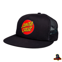Load image into Gallery viewer, SANTA CRUZ CAP Classic Dot Mesh Cap Black O/S
