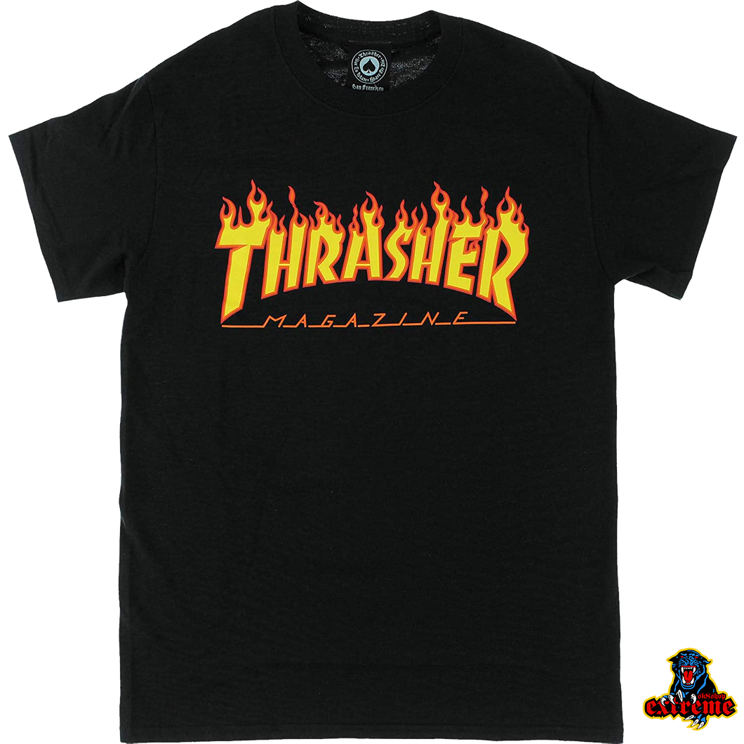 THRASHER YOUTH T-SHIRT Flame Black