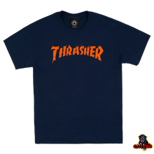 Load image into Gallery viewer, THRASHER T-SHIRT Burn It Down Navy
