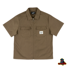 Load image into Gallery viewer, WELCOME SHORT SLEEVE Nephilim Zip Up Work Shirt
