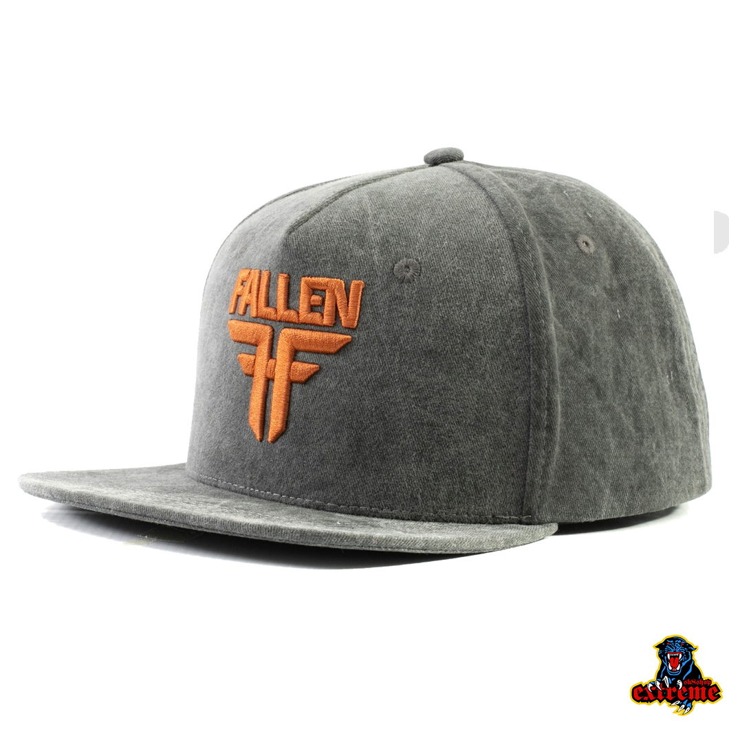 FALLEN INSIGNIA CAP Black Enzymatic Wash
