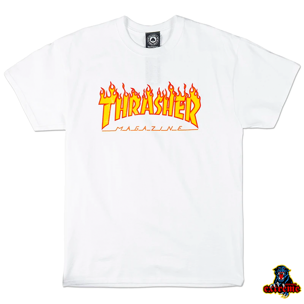 THRASHER YOUTH T-SHIRT Flame White