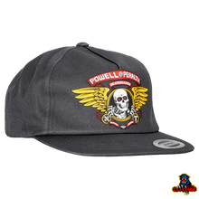 Load image into Gallery viewer, POWELL PERALTA CAP WINGED RIPPER Snapback Charcoal
