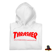 Load image into Gallery viewer, THRASHER HOODIE Skate Mag White/ Red
