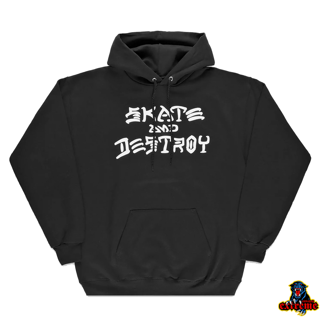 THRASHER HOODIE Skate And Destroy Black